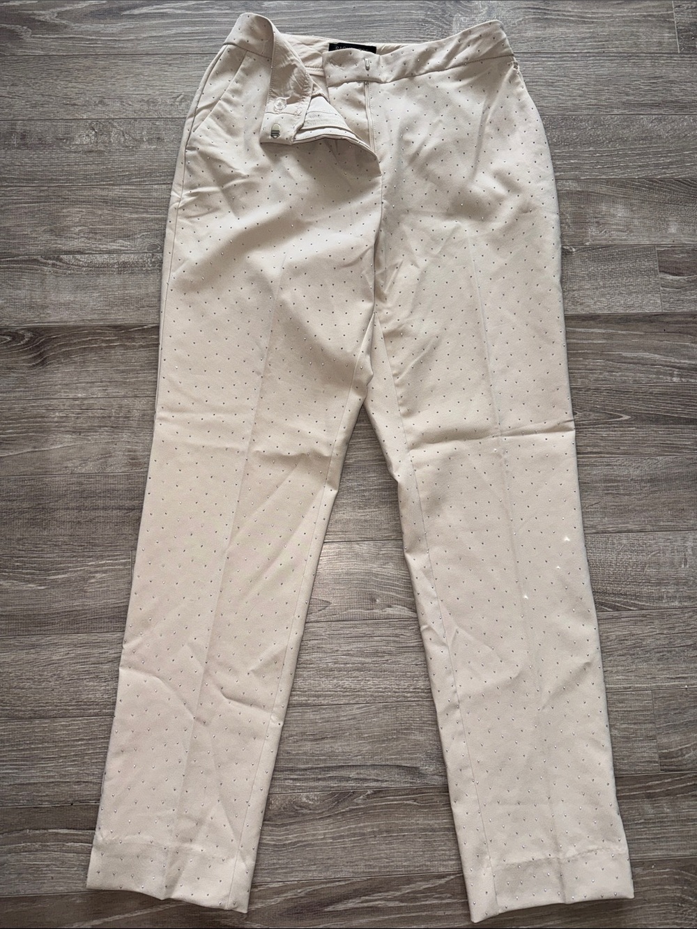 Women’s Slim Fit Cream Dress Pants